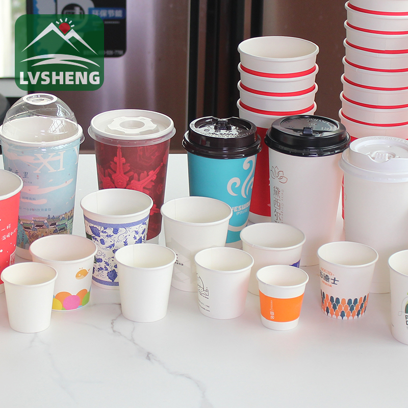 Logo manufacturer mos typis efficiendi Takeout Coffee Cup packaging